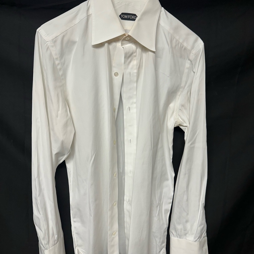 Tom Ford Men's Classic White Dress Shirt 15.75
